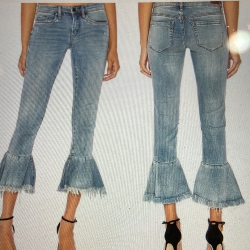 Blank NYC fancy that crop bell jeans